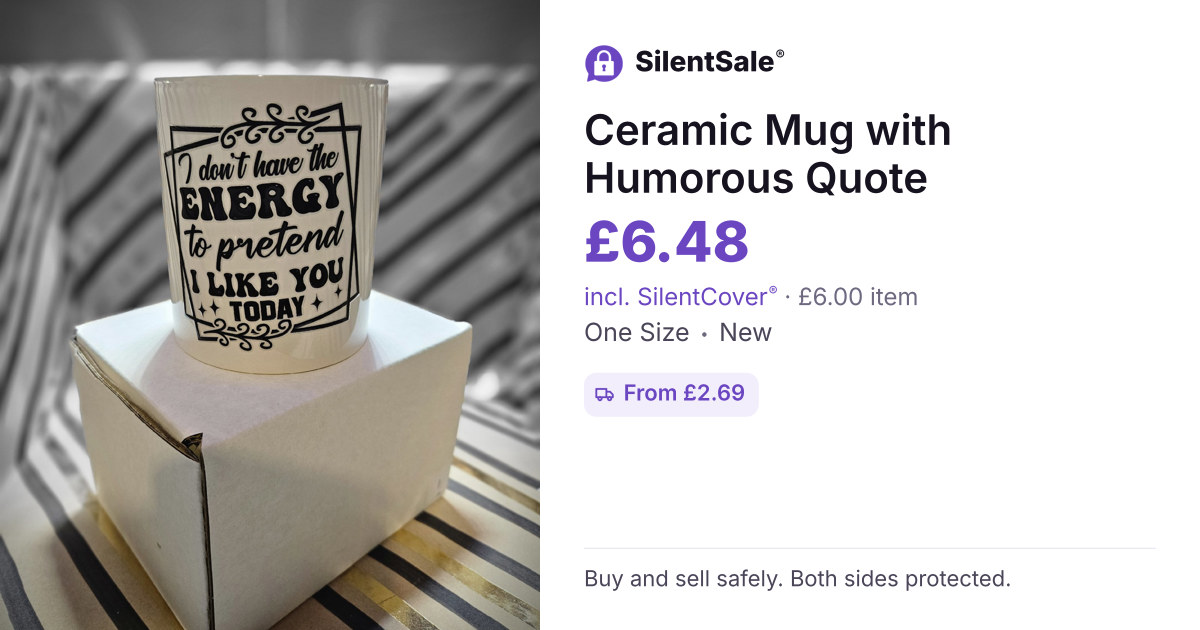 Ceramic Mug with Humorous Quote