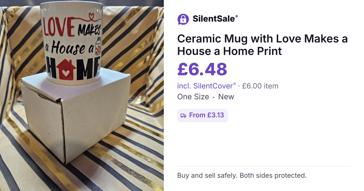 Ceramic Mug with Love Makes a House a Home Print