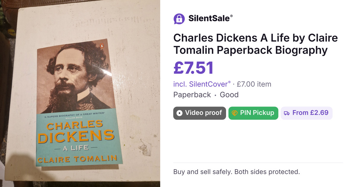 Charles Dickens A Life by Claire Tomalin Paperback Biography