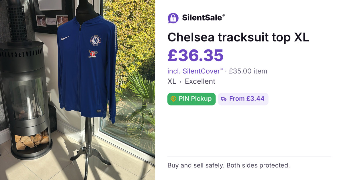 Chelsea tracksuit top XL 