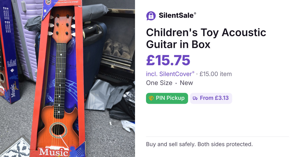 Children's Toy Acoustic Guitar in Box