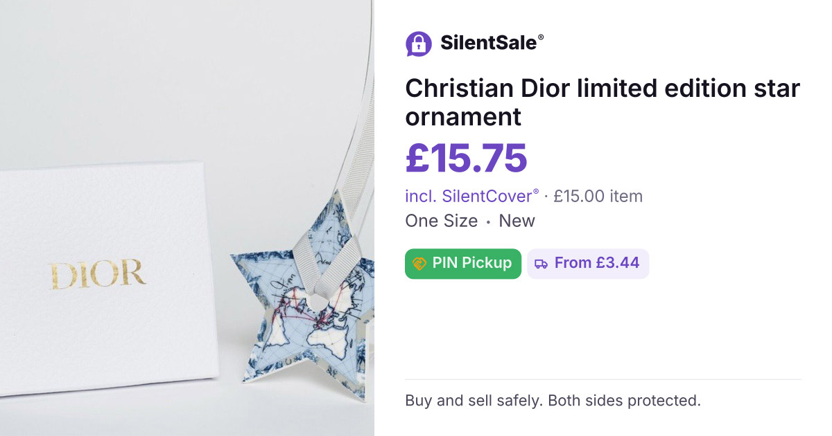 Christian Dior limited edition star ornament