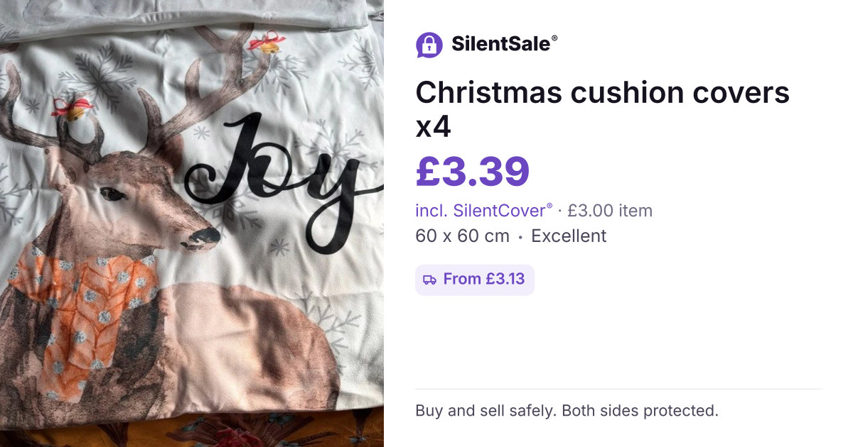 Christmas cushion covers x4