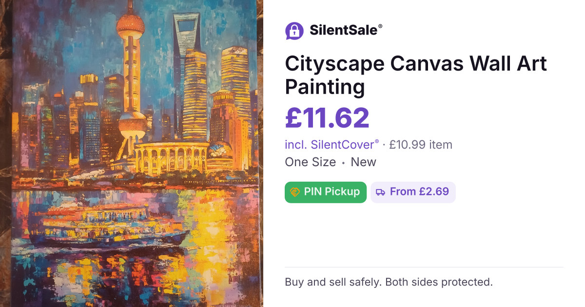 Cityscape Canvas Wall Art Painting