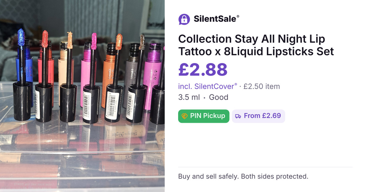 Collection Stay All Night Lip Tattoo x 8Liquid Lipsticks Set
