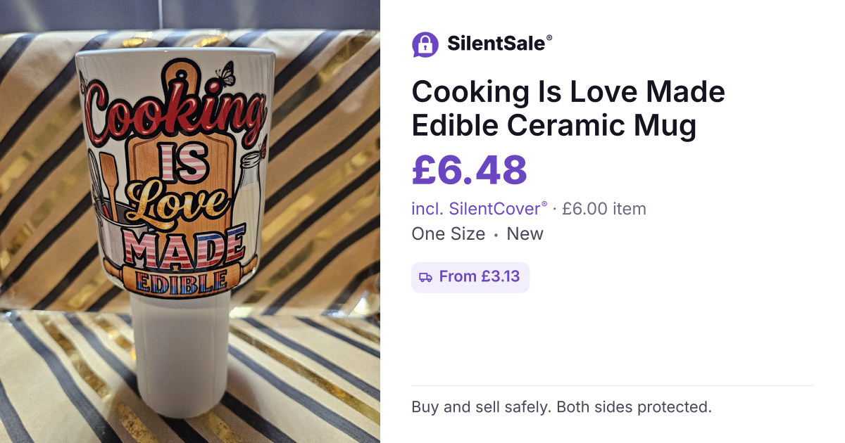 Cooking Is Love Made Edible Ceramic Mug