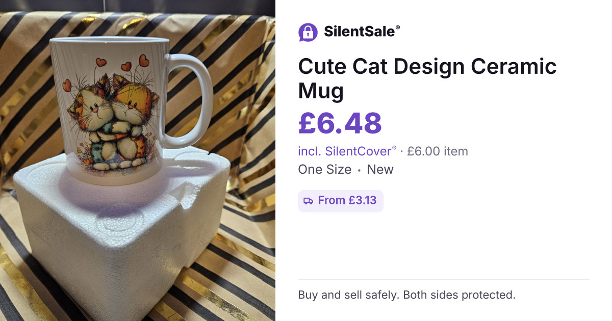 Cute Cat Design Ceramic Mug