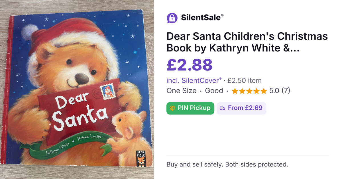 Dear Santa Children's Christmas Book by Kathryn White & Polona Lovsin