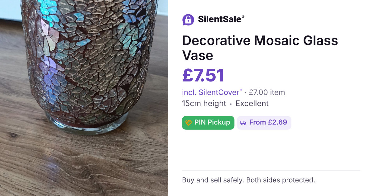 Decorative Mosaic Glass Vase