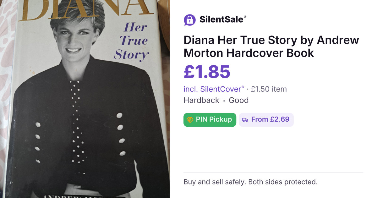 Diana Her True Story by Andrew Morton Hardcover Book