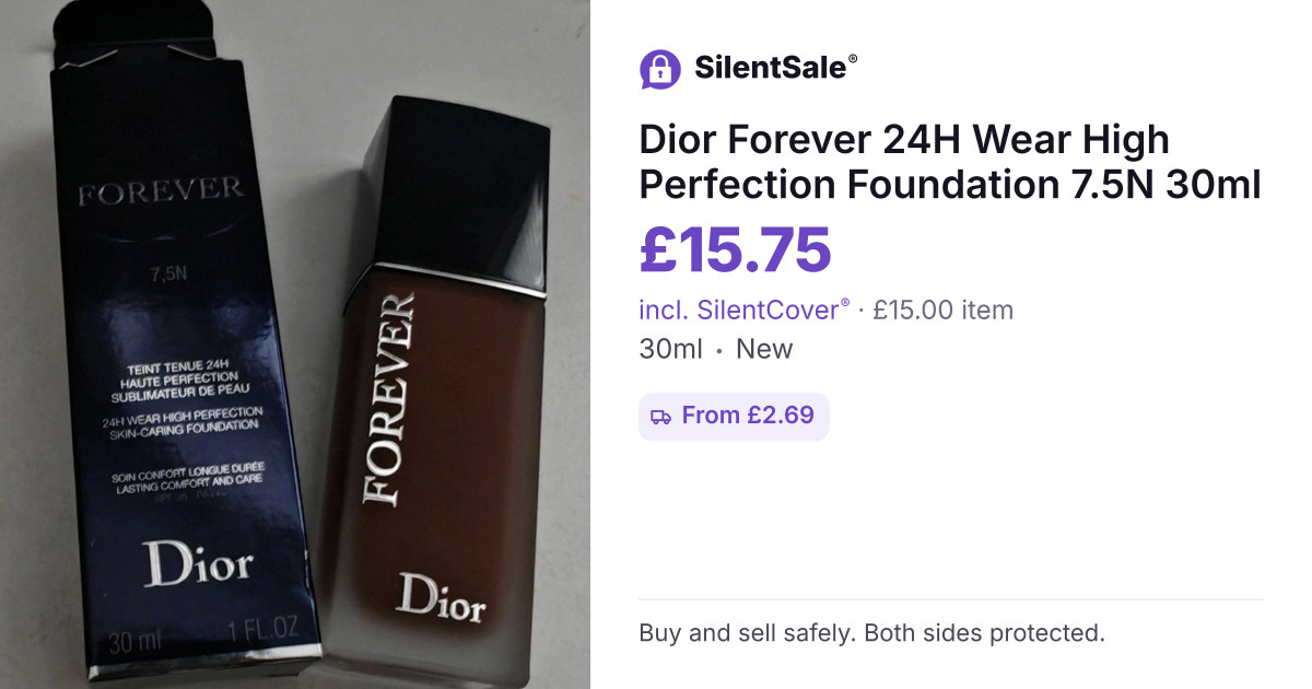 Dior Forever 24H Wear High Perfection Foundation 7.5N 30ml