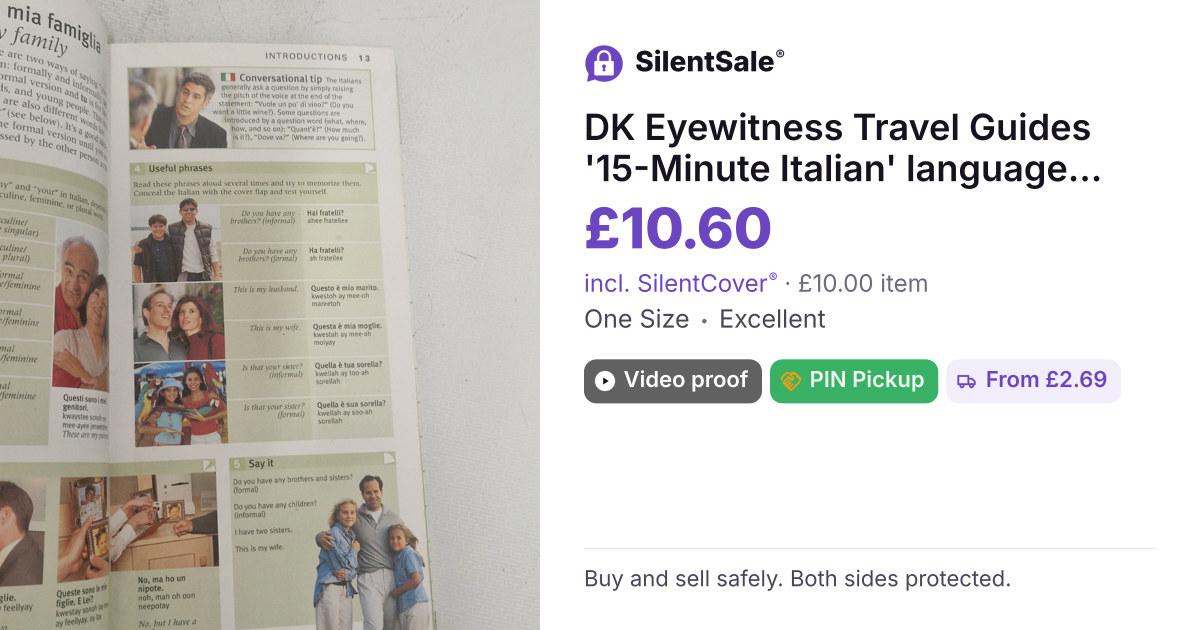 DK Eyewitness Travel Guides '15-Minute Italian' language learning book by Francesca Logi