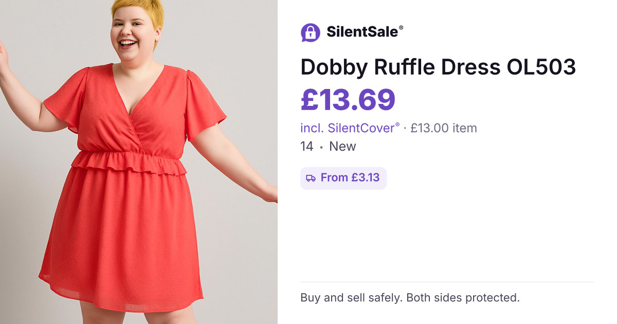 Dobby Ruffle Dress OL503