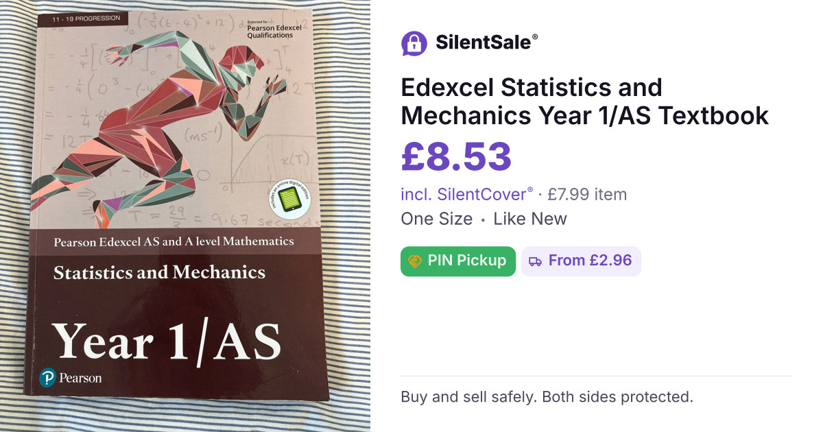 Edexcel Statistics and Mechanics Year 1/AS Textbook