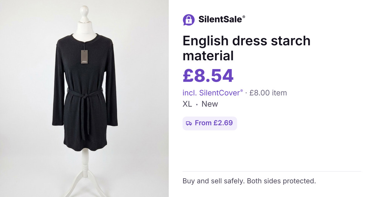 English dress starch material