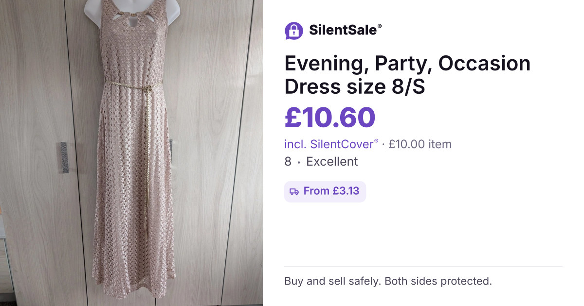 Evening, Party, Occasion Dress size 8/S