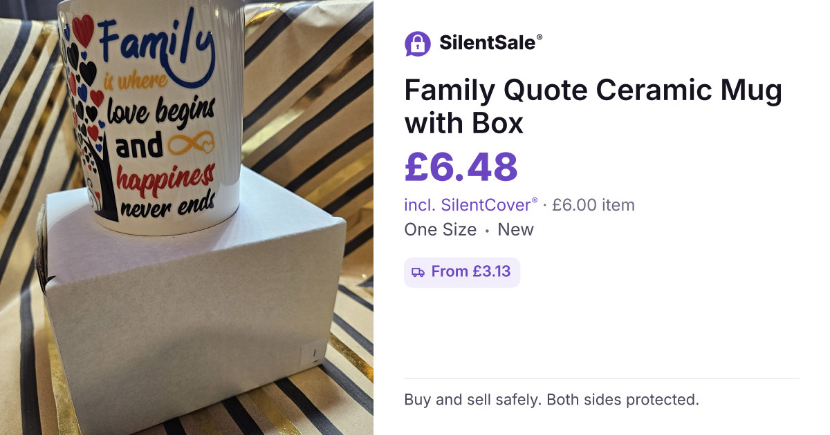 Family Quote Ceramic Mug with Box