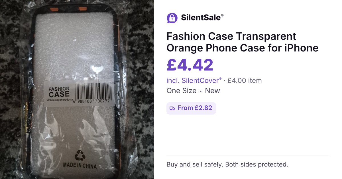 Fashion Case Transparent Orange Phone Case for iPhone