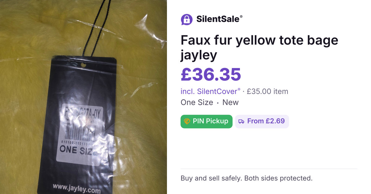 Faux fur yellow tote bage jayley