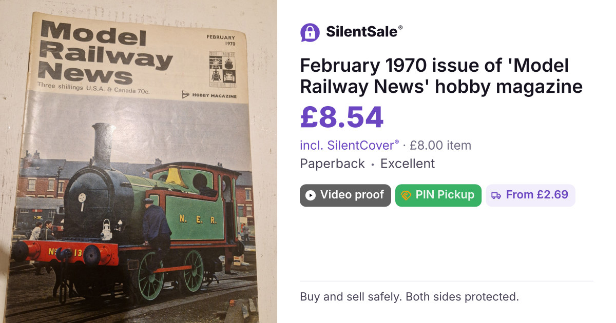 February 1970 issue of 'Model Railway News' hobby magazine