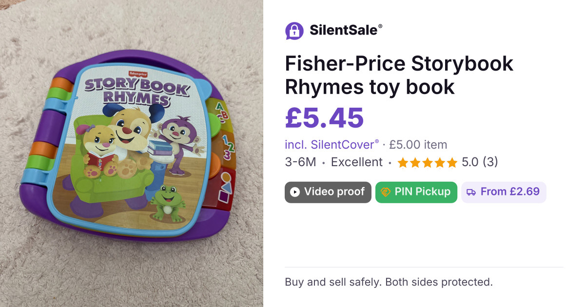 Fisher-Price Storybook Rhymes toy book