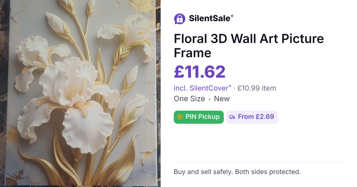 Floral 3D Wall Art Picture Frame