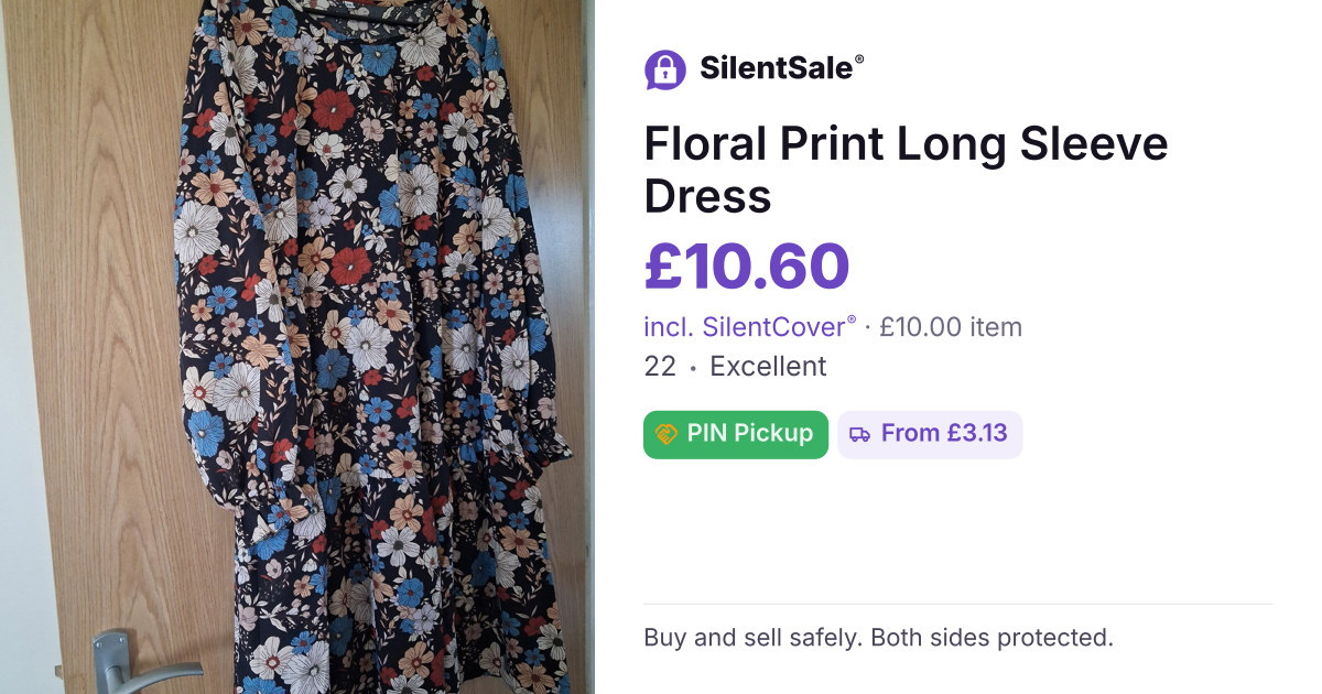 Floral Print Long Sleeve Dress