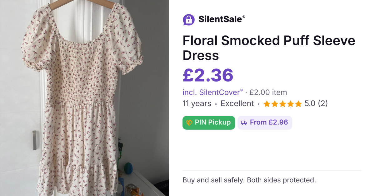 Floral Smocked Puff Sleeve Dress