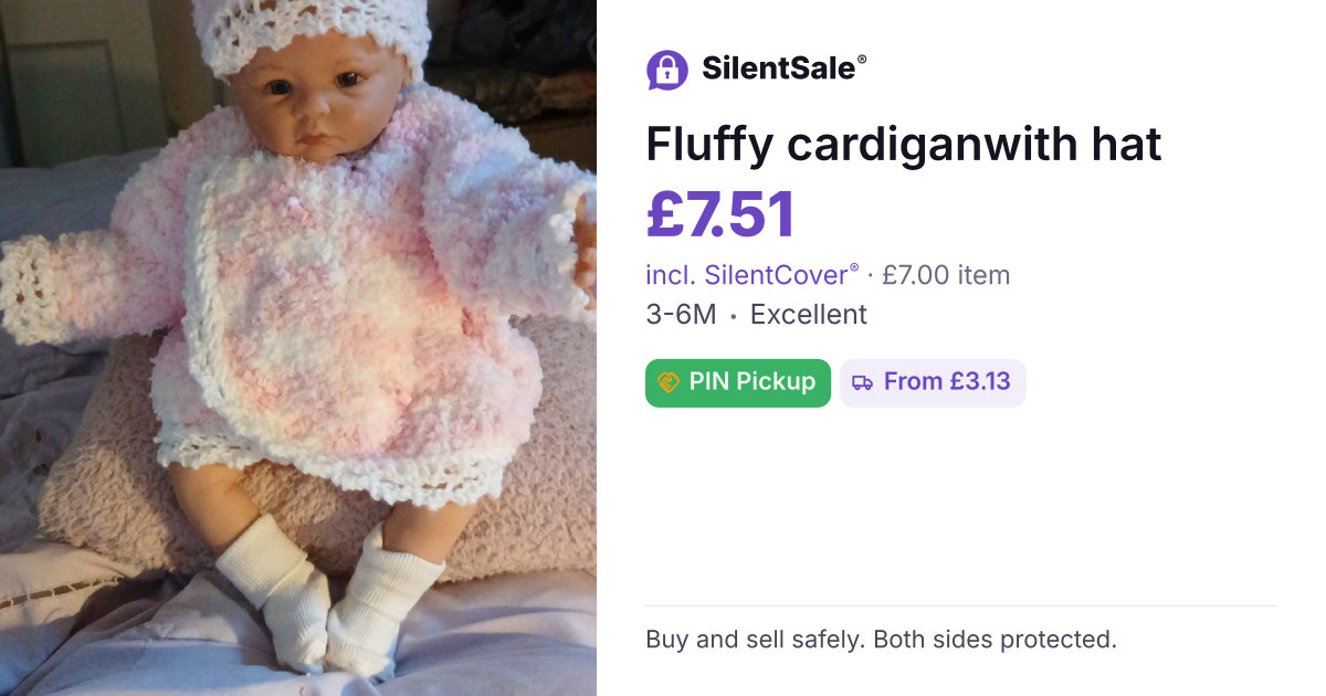 Fluffy cardiganwith hat
