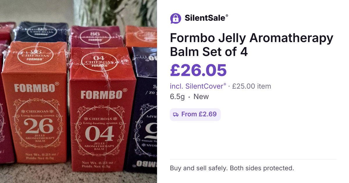 Formbo Jelly Aromatherapy Balm Set of 4