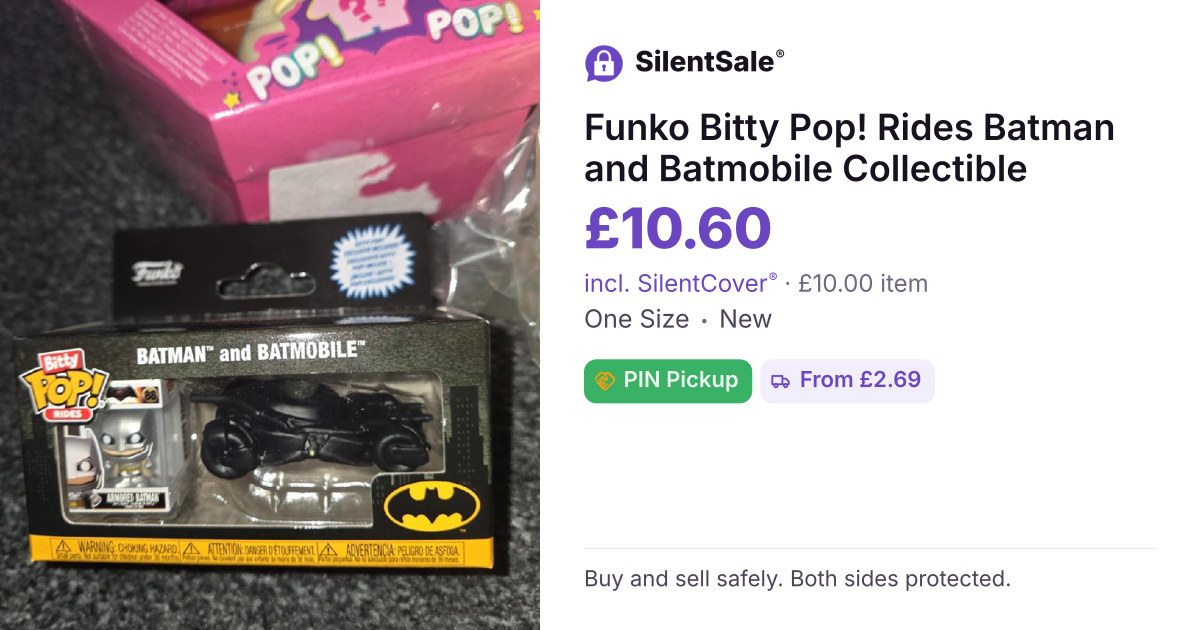 Funko Bitty Pop! Rides Batman and Batmobile Collectible