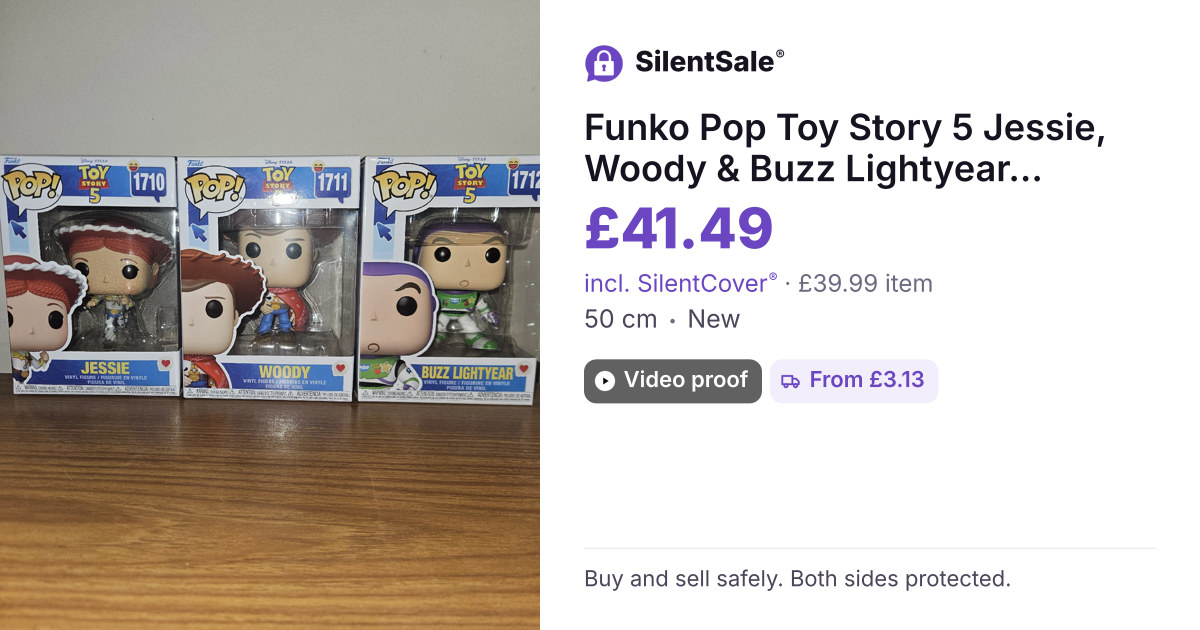 Funko Pop Toy Story 5 Jessie, Woody & Buzz Lightyear Figures Set