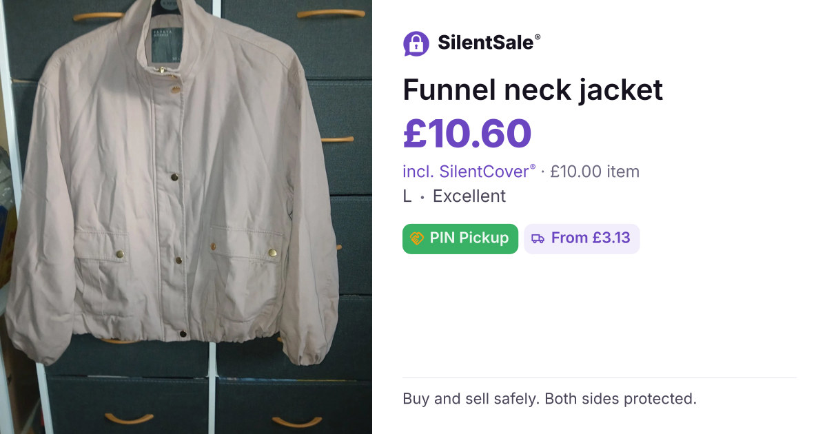 Funnel neck jacket