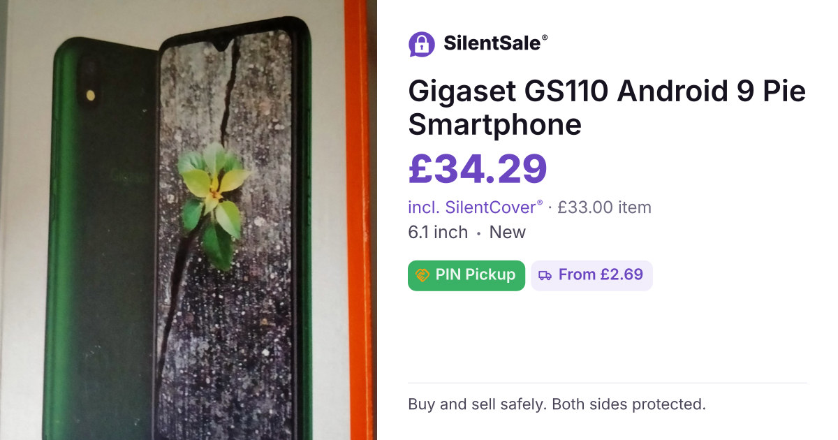 Gigaset GS110 Android 9 Pie Smartphone