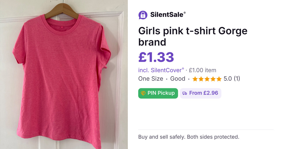 Girls pink t-shirt Gorge brand  