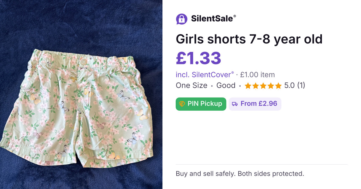 Girls shorts 7-8 year old 