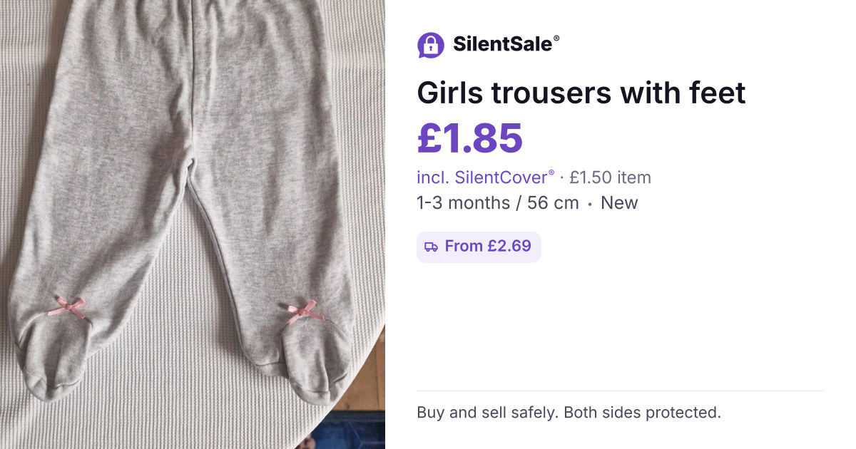 Girls trousers with feet