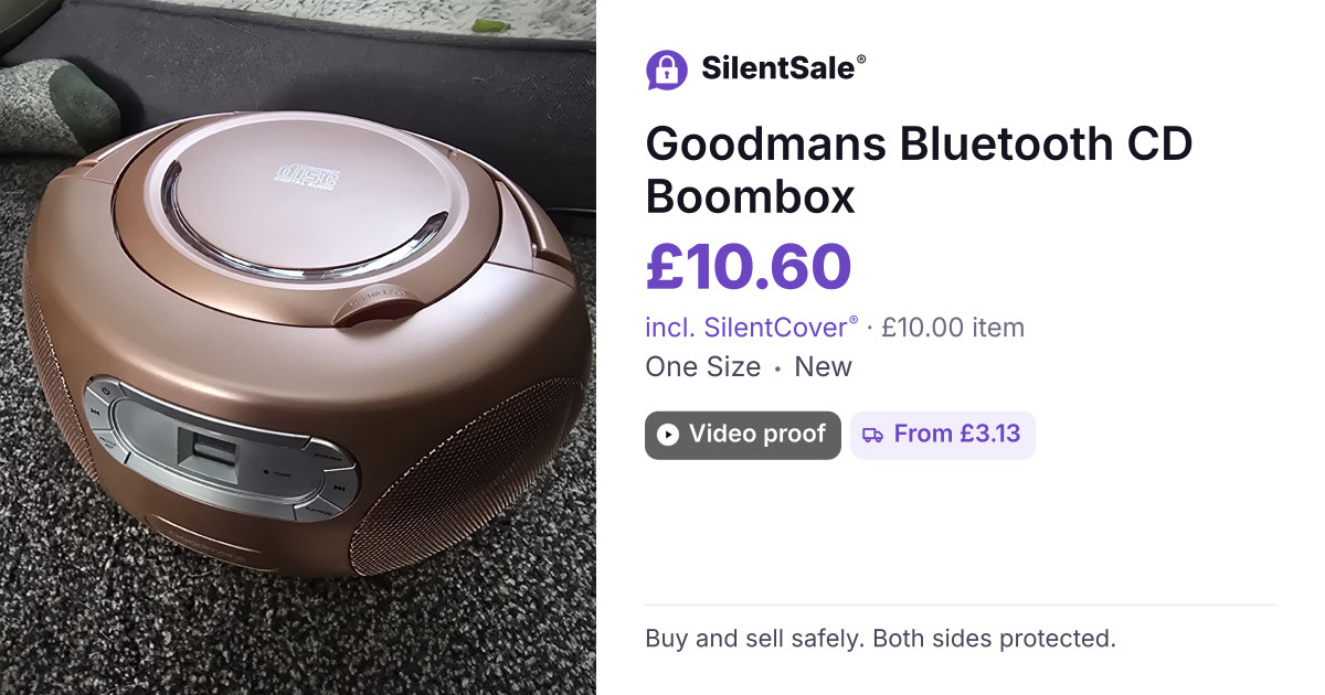 Goodmans Bluetooth CD Boombox