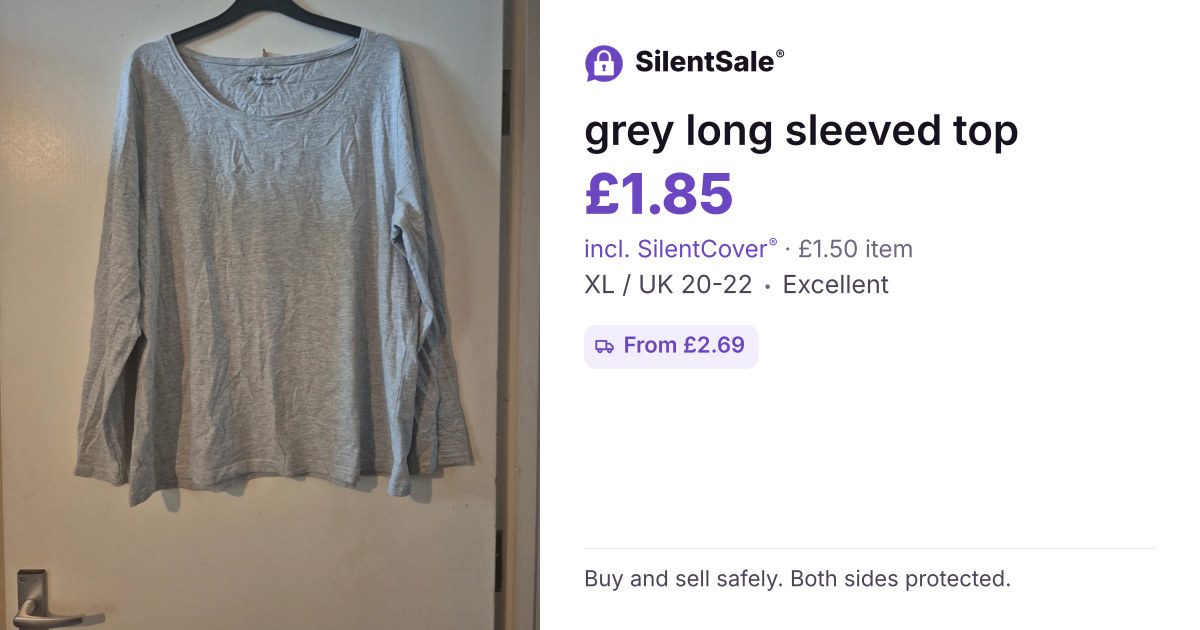 grey long sleeved top