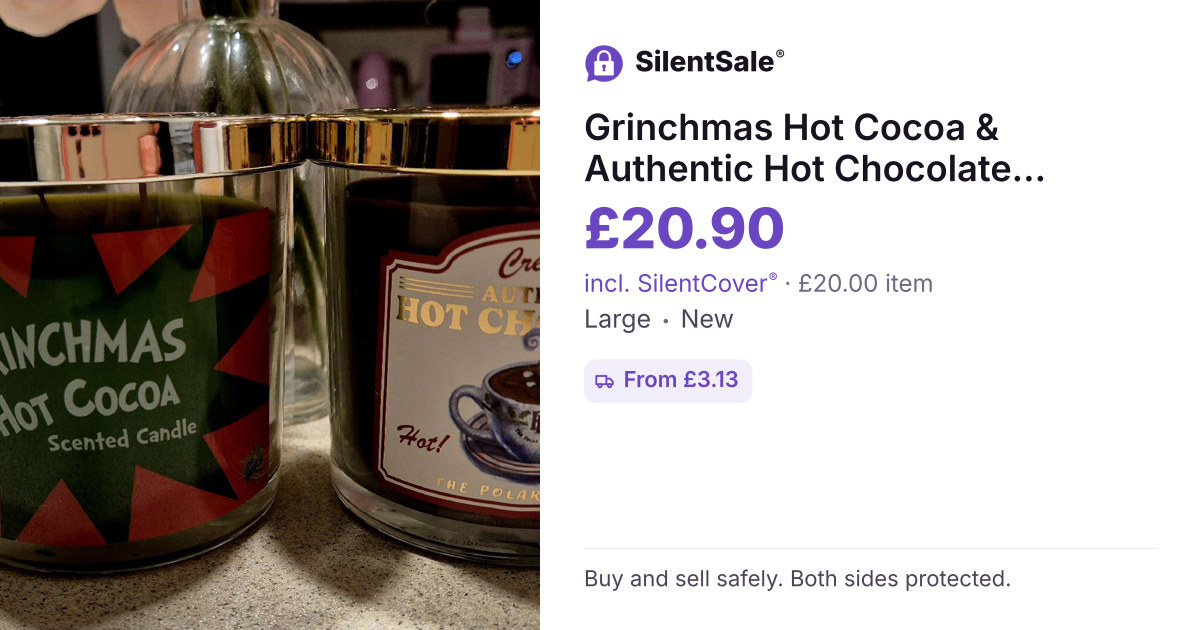 Grinchmas Hot Cocoa & Authentic Hot Chocolate Scented Candles Set