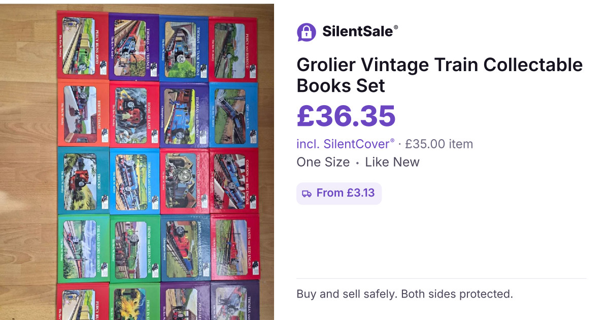 Grolier Vintage Train Collectable Books Set