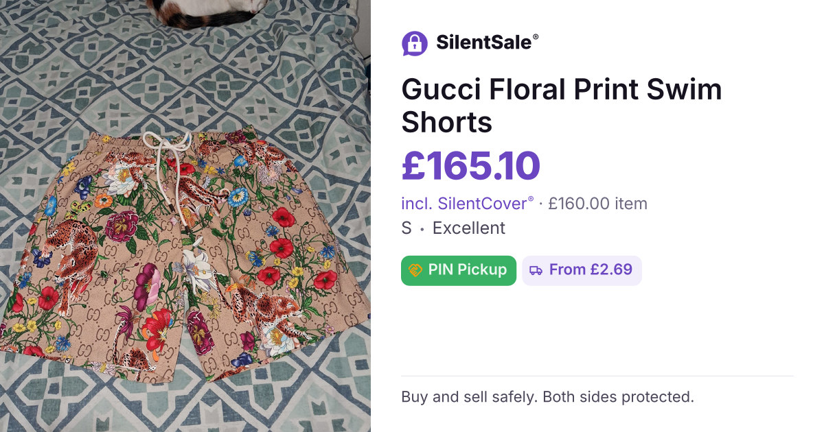 Gucci Floral Print Swim Shorts