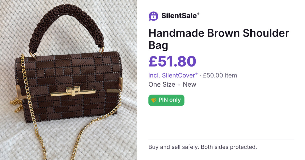  Handmade Brown Shoulder Bag