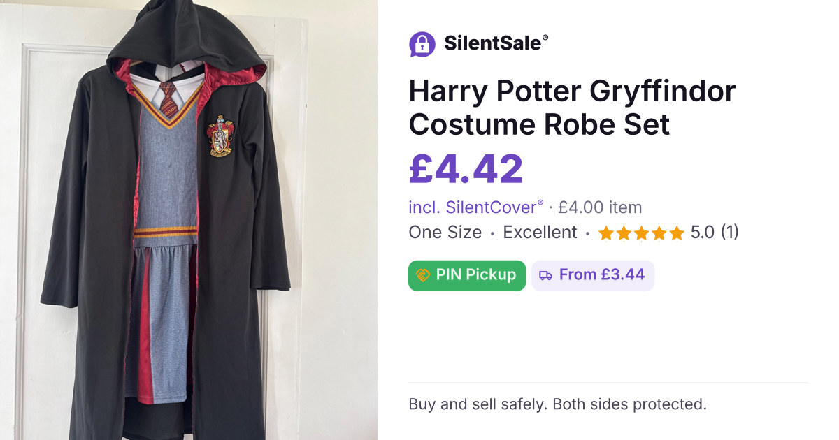 Harry Potter Gryffindor Costume Robe Set