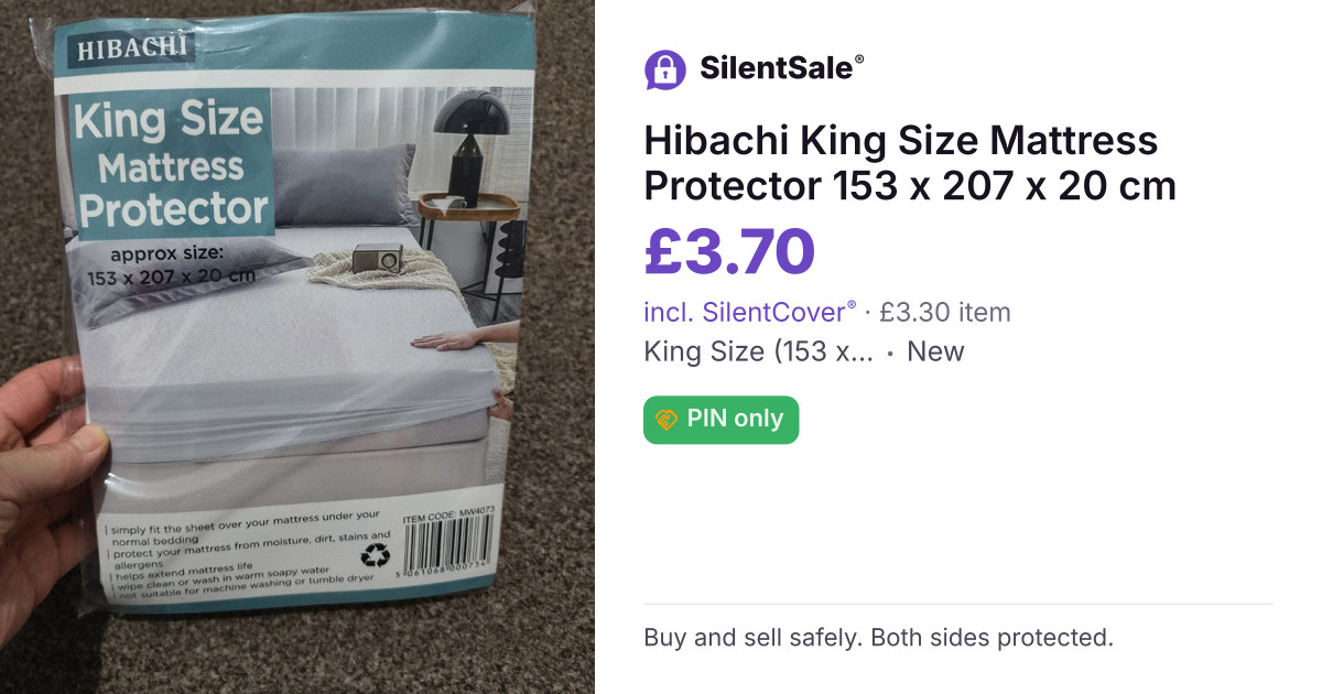 Hibachi King Size Mattress Protector 153 x 207 x 20 cm