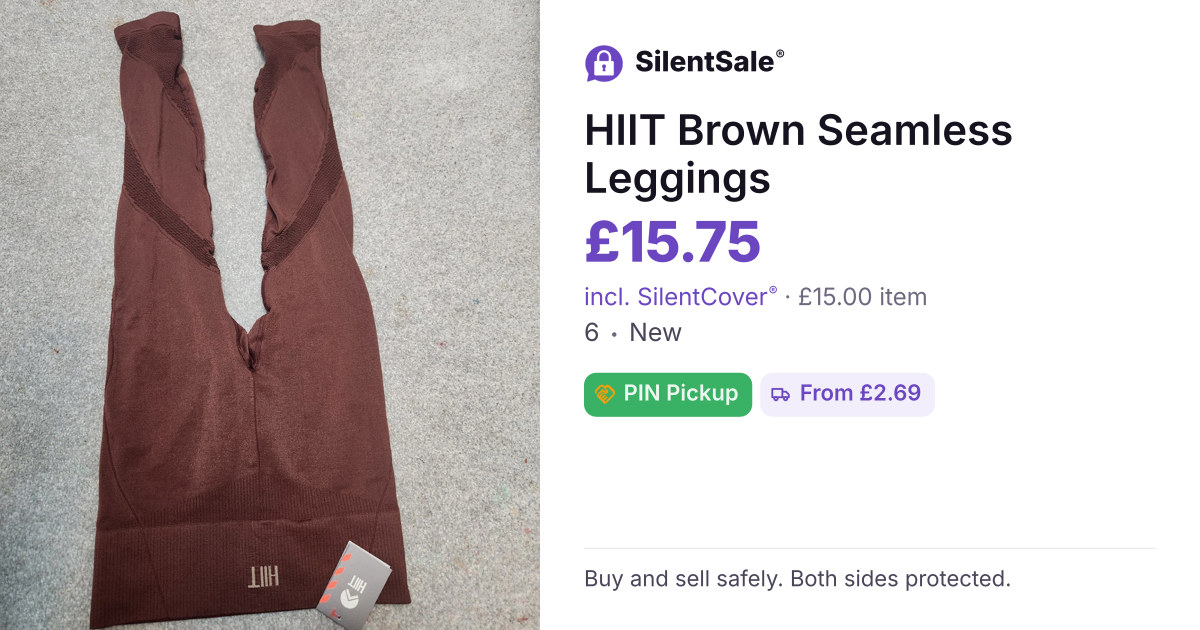 HIIT Brown Seamless Leggings