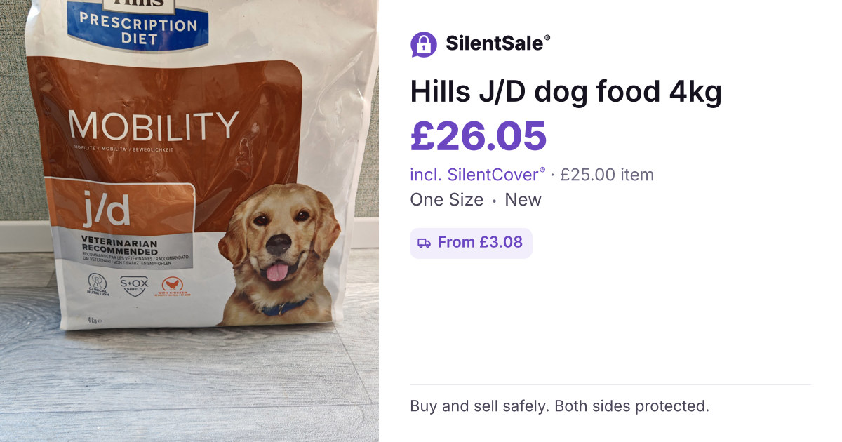 Hills J/D dog food 4kg