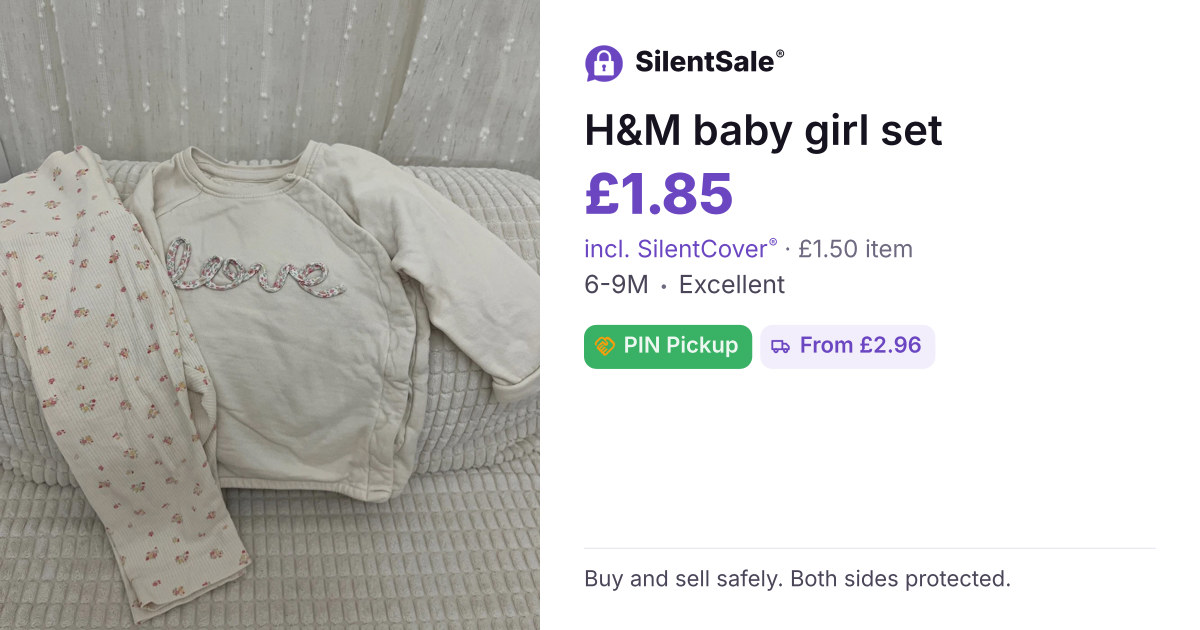 H&M baby girl set