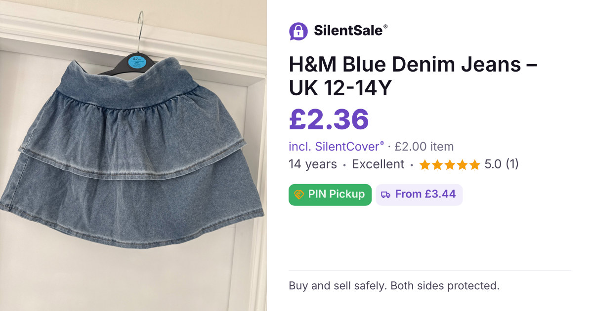 H&M Blue Denim Jeans – UK 12-14Y