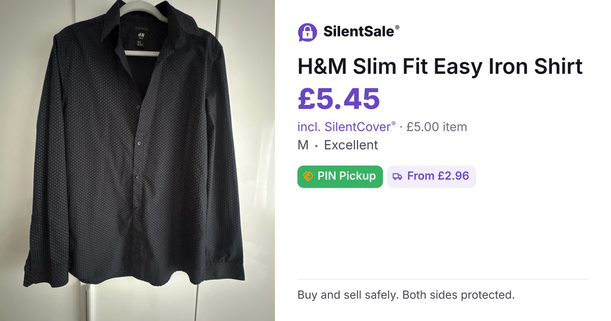 H&M Slim Fit Easy Iron Shirt